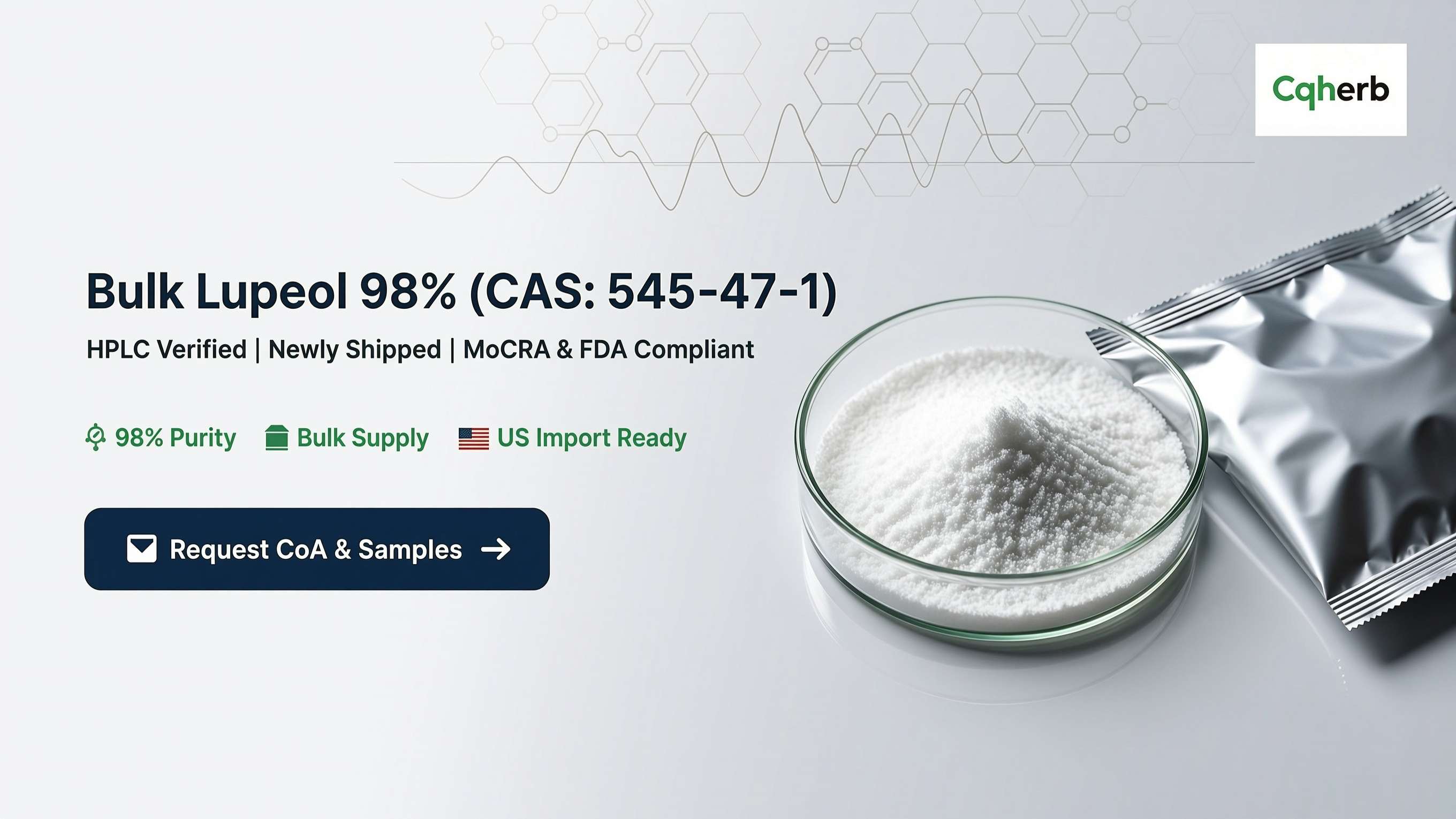Bulk Lupeol 98% Powder (CAS: 545-47-1) | HPLC Verified Supplier
